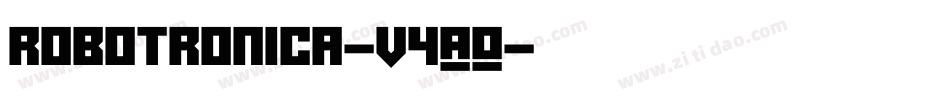 Robotronica-v4AO字体转换
