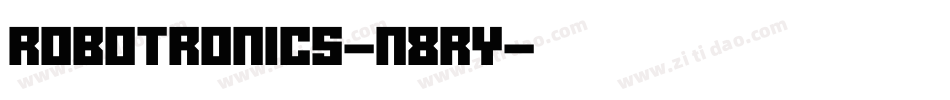 Robotronics-n8RY字体转换