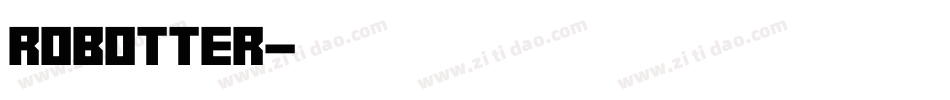 Robotter字体转换