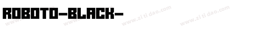 roboto-black字体转换