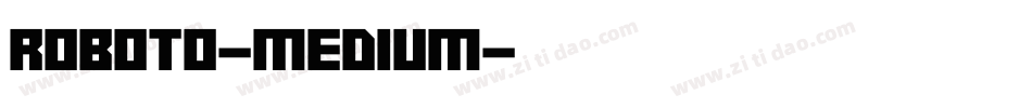 roboto-medium字体转换