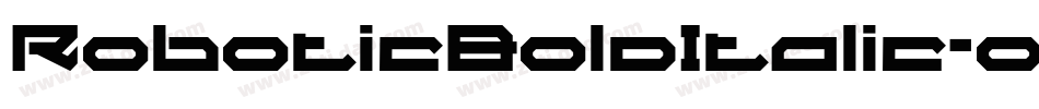 RoboticBoldItalic-owwKB字体转换