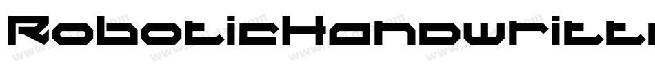 RoboticHandwritten-0ood字体转换