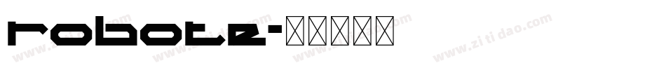 robote字体转换