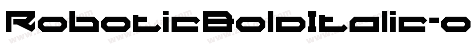 RoboticBoldItalic-owwKB字体转换