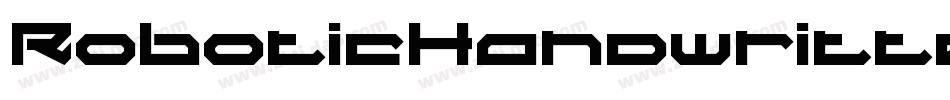 RoboticHandwritten-0ood字体转换