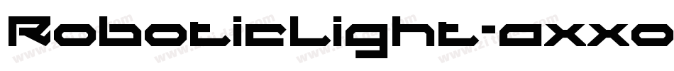 RoboticLight-axxoa字体转换