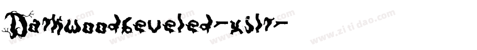 Darkwoodbeveled-xjlr字体转换