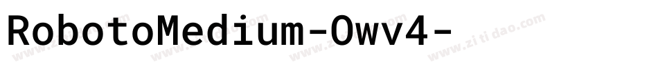 RobotoMedium-Owv4字体转换