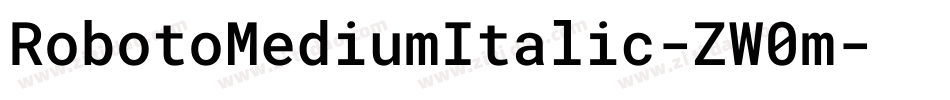 RobotoMediumItalic-ZW0m字体转换