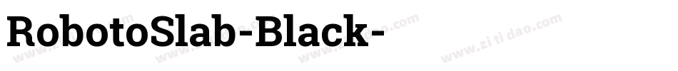 RobotoSlab-Black字体转换