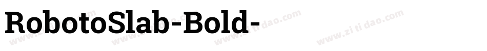 RobotoSlab-Bold字体转换