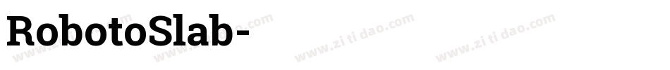 RobotoSlab字体转换