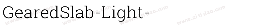 GearedSlab-Light字体转换