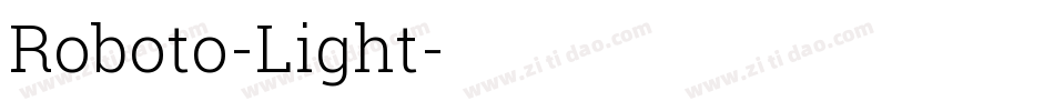 Roboto-Light字体转换