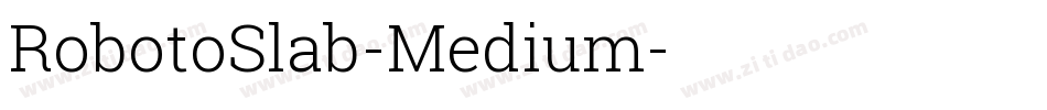 RobotoSlab-Medium字体转换