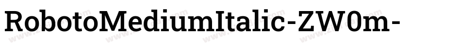 RobotoMediumItalic-ZW0m字体转换
