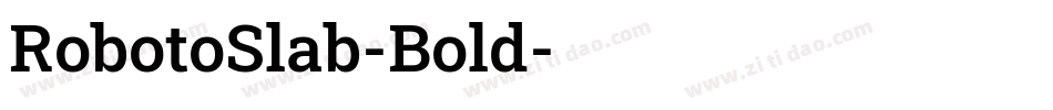 RobotoSlab-Bold字体转换