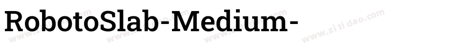 RobotoSlab-Medium字体转换