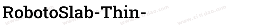 RobotoSlab-Thin字体转换