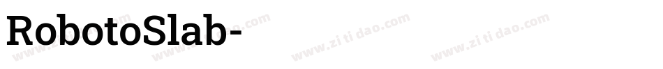 RobotoSlab字体转换