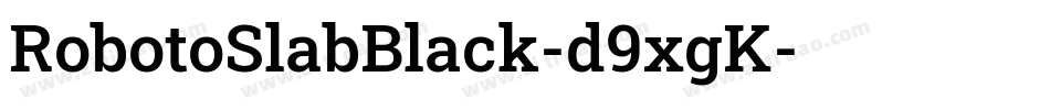 RobotoSlabBlack-d9xgK字体转换