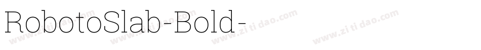 RobotoSlab-Bold字体转换