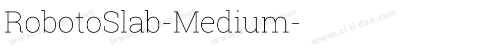 RobotoSlab-Medium字体转换