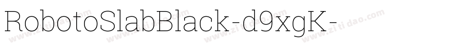 RobotoSlabBlack-d9xgK字体转换