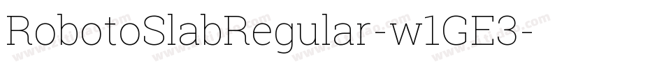 RobotoSlabRegular-w1GE3字体转换