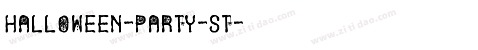 Halloween-Party-St字体转换