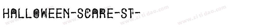 Halloween-Scare-St字体转换