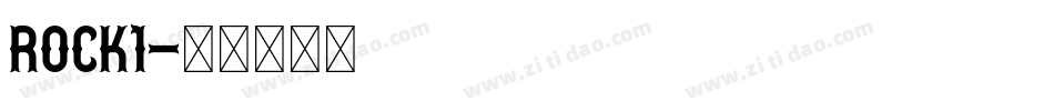 ROCK1字体转换