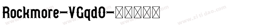 Rockmore-VGqd0字体转换