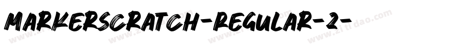 MarkerScratch-Regular-2字体转换
