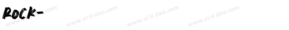ROCK字体转换