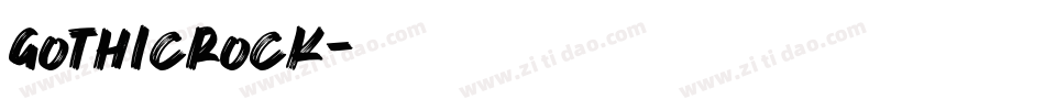 GothicRock字体转换