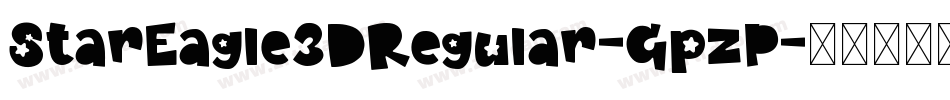StarEagle3DRegular-GpzP字体转换