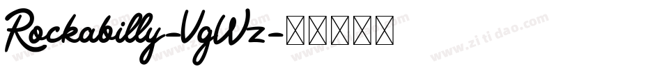 Rockabilly-VgWz字体转换