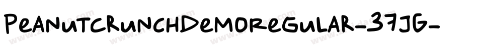 PeanutCrunchDemoRegular-37JG字体转换