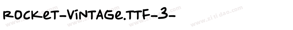 Rocket-Vintage.ttf-3生成器字体转换