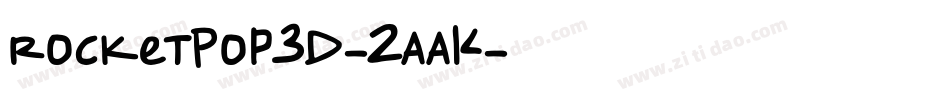 RocketPop3D-2aaK字体转换