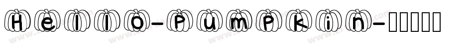 Hello-Pumpkin字体转换