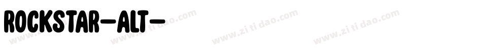 Rockstar-alt字体转换