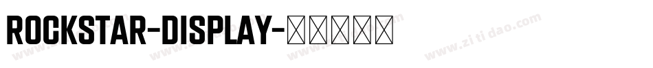 Rockstar-Display字体转换