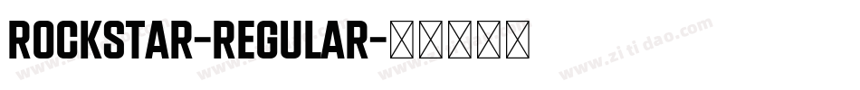 Rockstar-Regular字体转换
