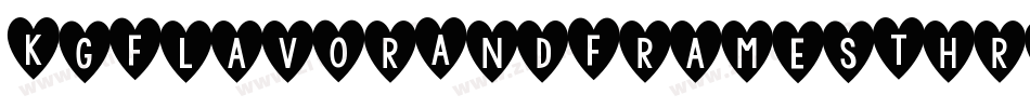 KgFlavorAndFramesThree-ME5r字体转换