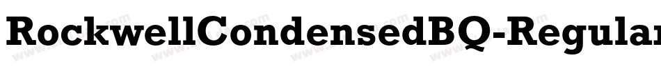 RockwellCondensedBQ-Regular字体转换