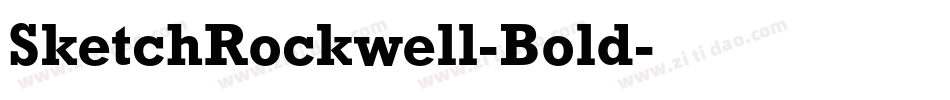 SketchRockwell-Bold字体转换
