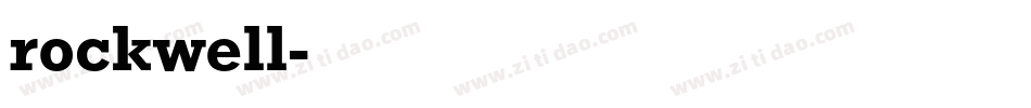 rockwell字体转换